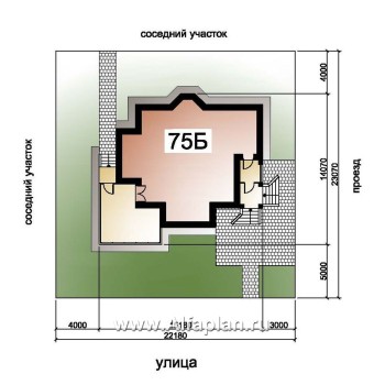 «Вита-Клаб» - проект двухэтажного дома из газобетона, планировка дома с зимним садом - превью дополнительного изображения №1