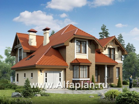 Проекты домов Альфаплан - «Гавань» - комфортабельный дом для большой семьи - превью дополнительного изображения №1