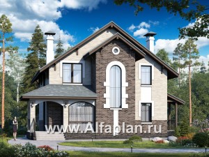 Проекты домов Альфаплан - «Виконт» - компактный дом с отличной планировкой - превью основного изображения