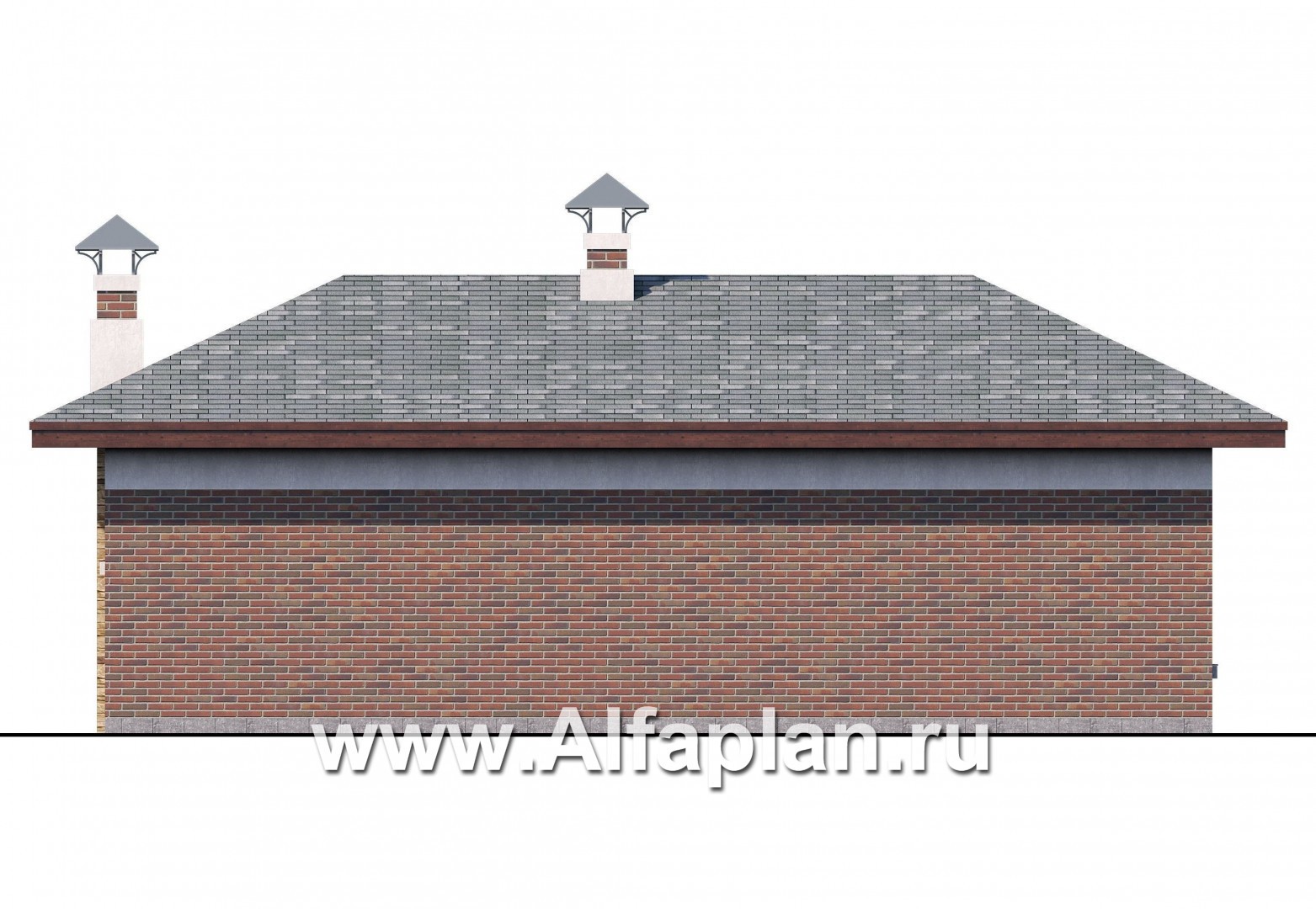 Проекты домов Альфаплан - Баня-беседка с открытой террасой - изображение фасада №4