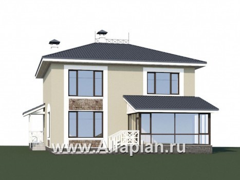 «Либезюсефрау» - проект красивого двухэтажного дома с эркером и с балконом - превью дополнительного изображения №1