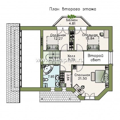 Проекты домов Альфаплан - «Регенсбург» - проект коттеджа в немецкой традиции - превью плана проекта №2