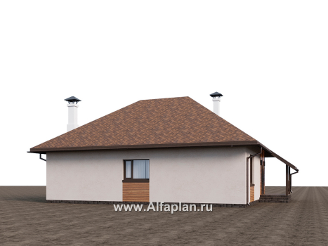 Проекты домов Альфаплан - "Тигода" - компактный простой дом с мансардой - превью дополнительного изображения №2