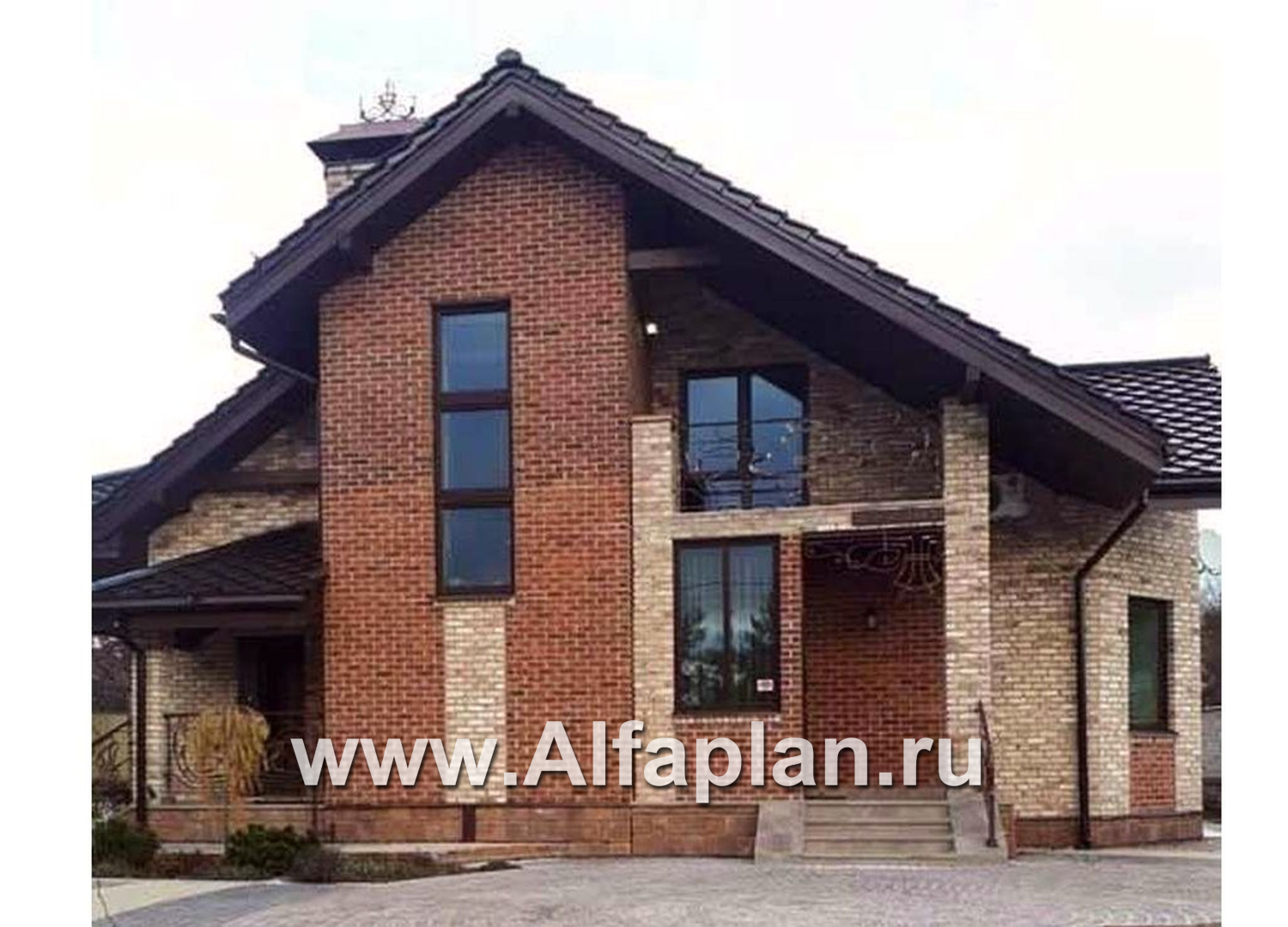 Проекты домов Альфаплан - «Зальцбург» - рациональный план дома, двускатная крыша - дополнительное изображение №3
