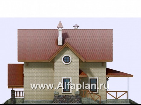 Проекты домов Альфаплан - «Альпенхаус» - альпийское шале - превью фасада №2