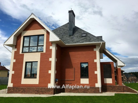 Проекты домов Альфаплан - «Алегро»- проект загородного дома с большой террасой - превью дополнительного изображения №2