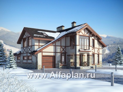 Проекты домов Альфаплан - Альпийское шале - превью дополнительного изображения №1