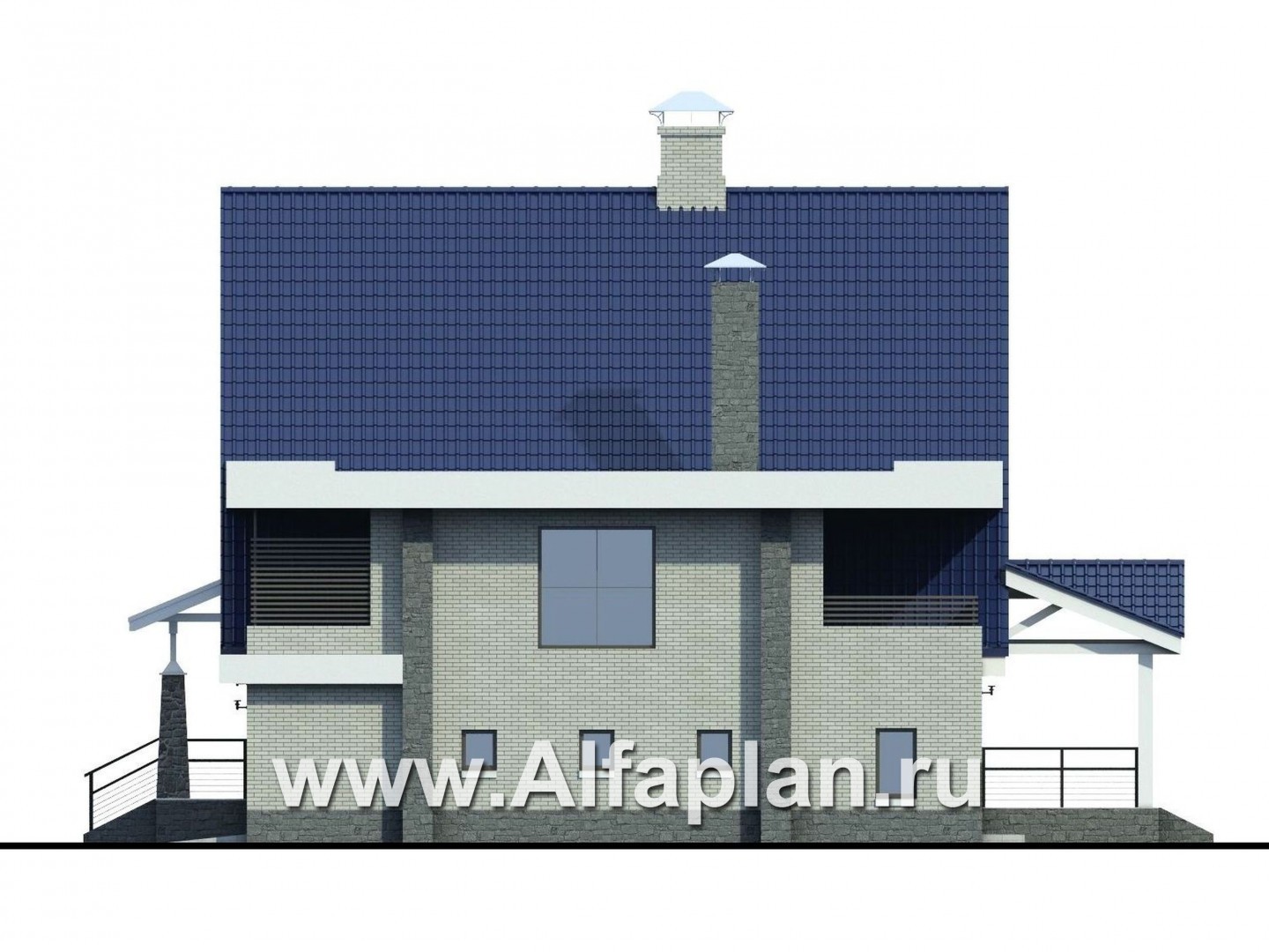 Проекты домов Альфаплан - «Тау Кита» - на Тау Ките - вся жизнь в красоте - изображение фасада №2