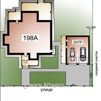 Проекты домов Альфаплан - «Демидов» ДУО - превью дополнительного изображения №1