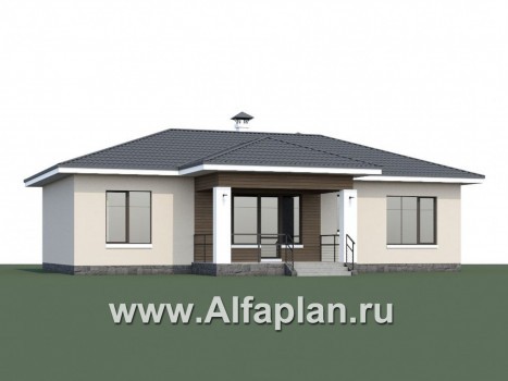 Проекты домов Альфаплан - «Безоблачный» - экономичный и комфортный одноэтажный дом - превью дополнительного изображения №1