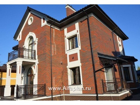 Проекты домов Альфаплан - Двухэтажный коттедж в стиле «Петровское барокко» - превью дополнительного изображения №5
