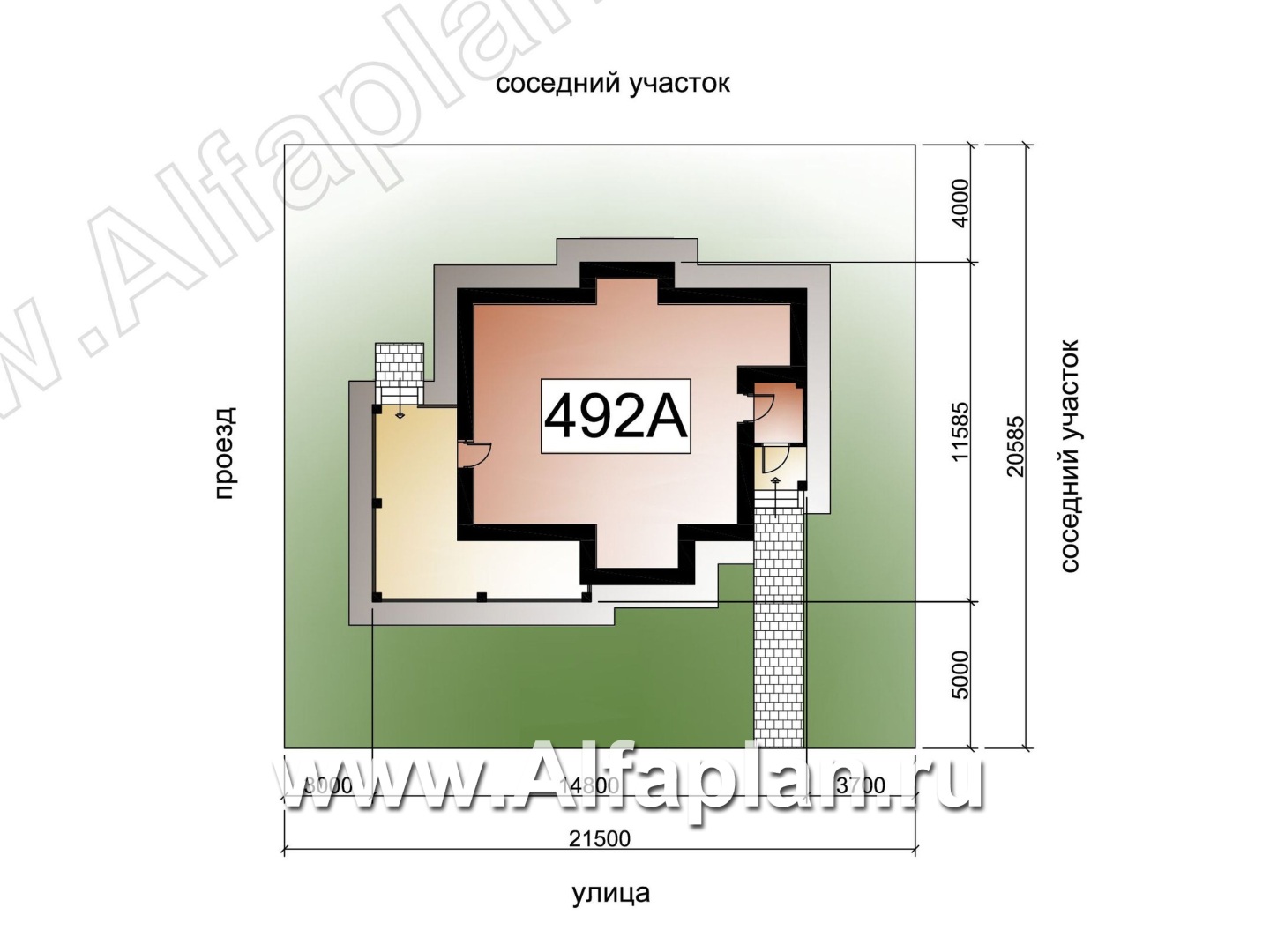 Проекты домов Альфаплан - «Стимул» - рациональный загородный дом - дополнительное изображение №1