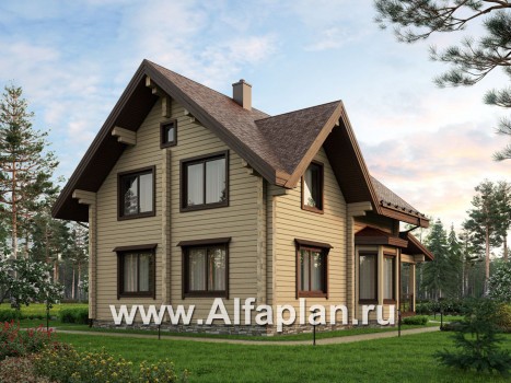 Проекты домов Альфаплан - Деревянный дом для комфортного отдыха - превью дополнительного изображения №1