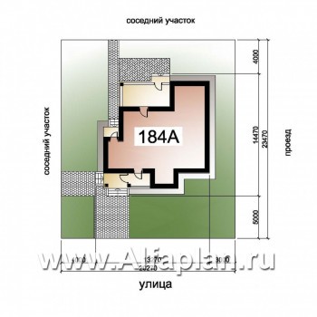 Проекты домов Альфаплан - «Кваренги» - классический коттедж с террасой и просторной лоджией - превью дополнительного изображения №1